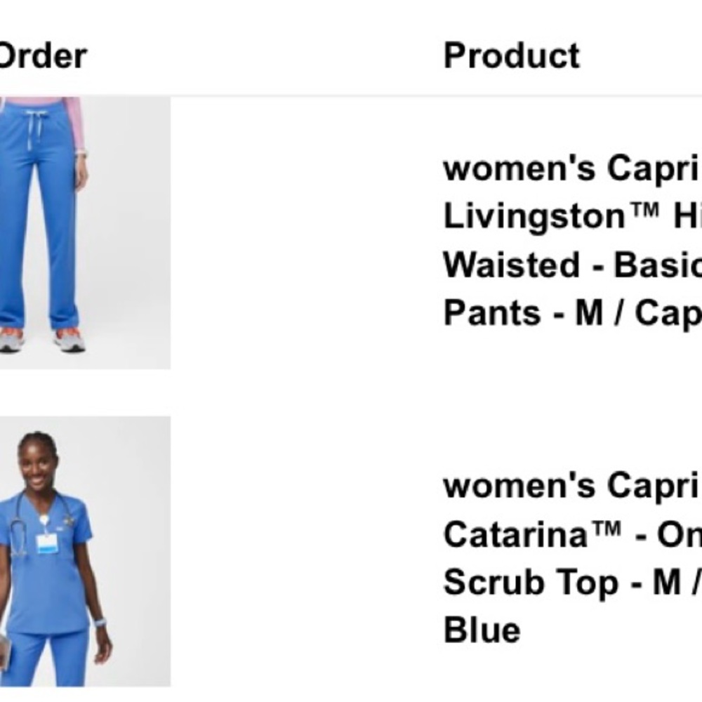 Blue Scrub Set Size M - Picture 6 of 6